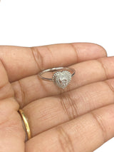 Real 10Kt Gold and 0.05CTW Diamond Ladies Ring