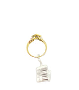 10Kt Real Gold & 0.10CTW Diamond Ladies Ring