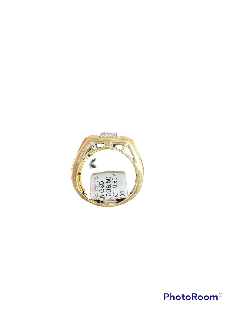 Real 10kt Gold and 0.85CTW Diamond Men’s Ring