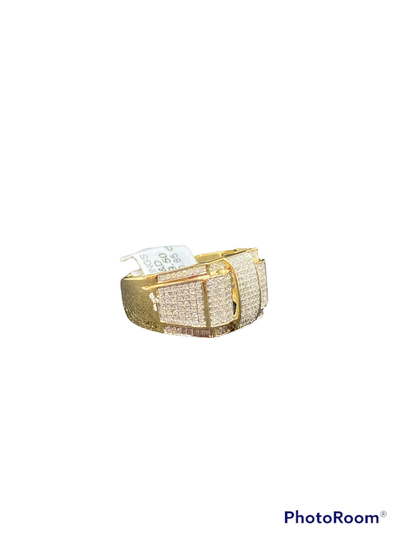 Real 10kt Gold and 0.85CTW Diamond Men’s Ring