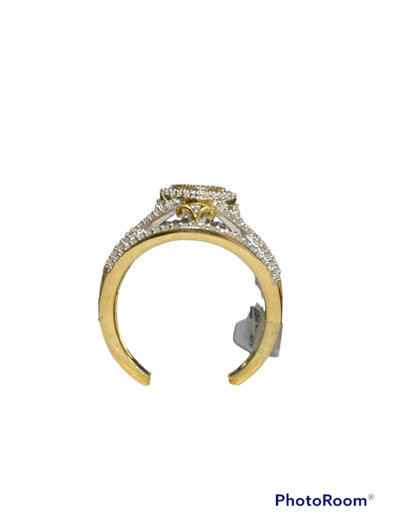 Real 10Kt Gold and 0.33CTW Diamond Ring