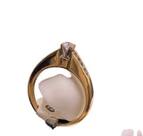 Real 10KT Gold and 0.50CTW Diamond ladies Ring