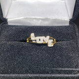 Real 10kt Gold & 0.03CTW Diamond Ring