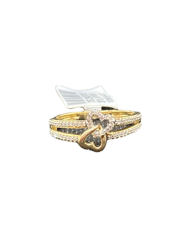 Real 10Kt Gold & 0.15CTW Diamond Ladies Ring