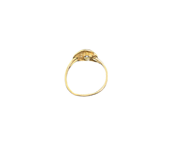 Real 10Kt Gold & 0.10CTW Diamond Ladies Ring