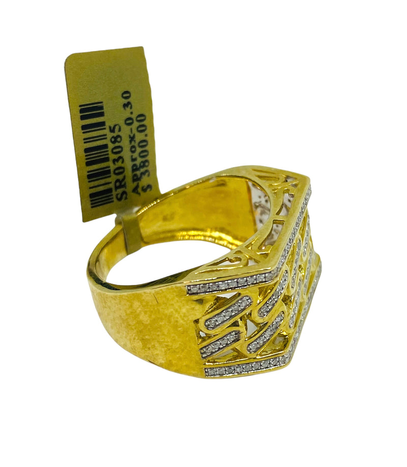 10kt gold diamond men’s ring of 0.30 ctw available on special sale