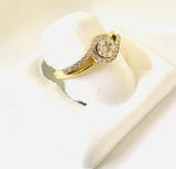 Real 10KT GOLD & 0.39CTW DIAMOND LADIES RING