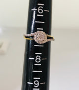 Real 10KT GOLD & 0.39CTW DIAMOND LADIES RING