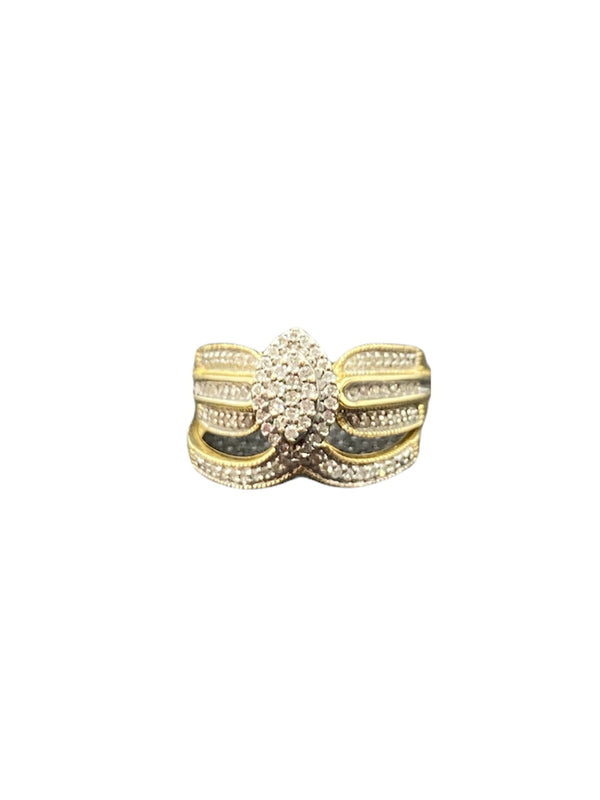 Real 10Kt Gold & 0.50CTW Diamond Ladies Ring