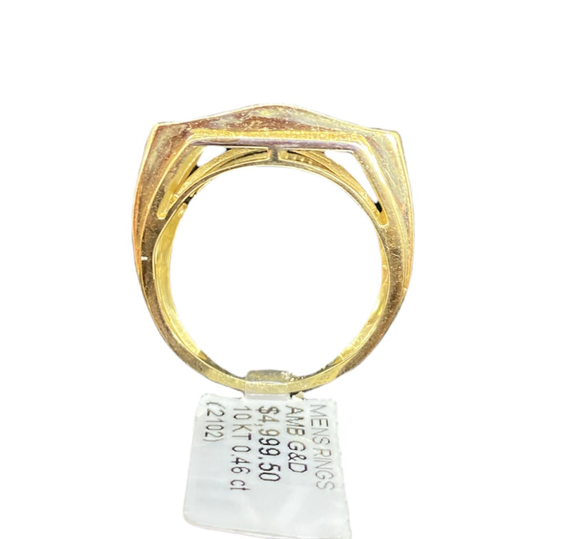 Real 10kt Gold & 0.46CTW Diamond men’s Ring