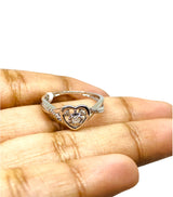 10KT Real Gold & 0.10CTW Diamond Ladies  Ring