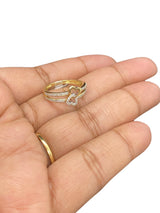 Real 10Kt Gold & 0.15CTW Diamond Ladies Ring