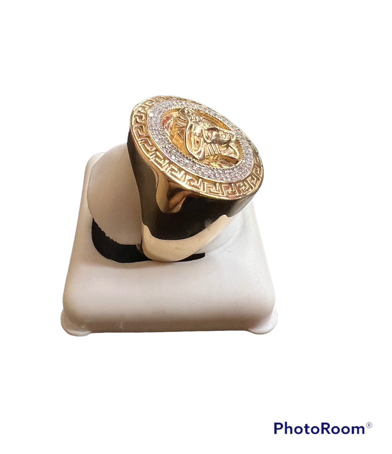 Real 10KT Gold & 0.3CTW Diamond Men’s Ring