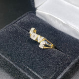 Real 10kt Gold & 0.03CTW Diamond Ring