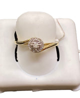 Real 10KT Gold and 0.10CTW Diamond ladies ring