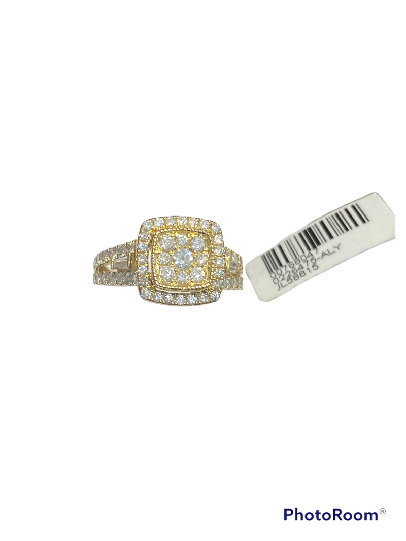 Real 10Kt Gold and 0.95 CTW Diamond Ring