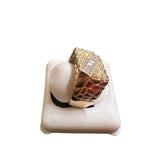 Real 10KT Gold & 0.5CTW Diamond Men’s Ring