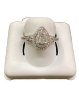 10KT White gold &0.55CTW Diamond ladies ring