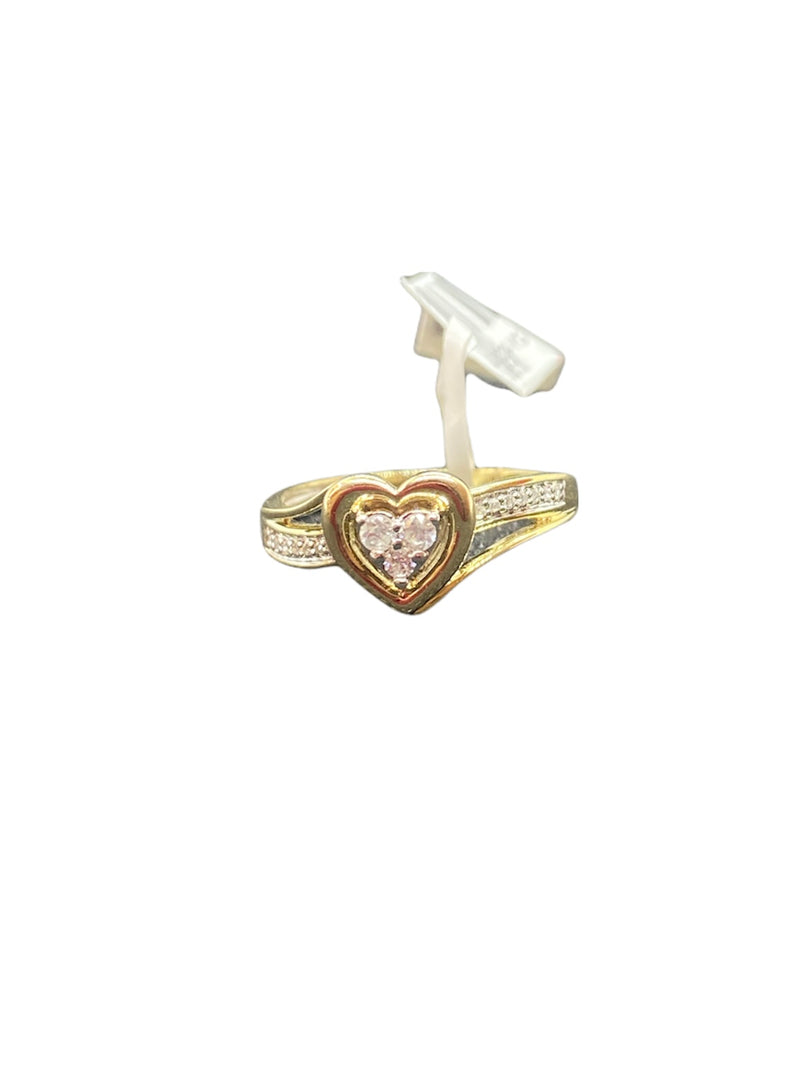 Real 10Kt Gold &0.10CTW  Diamond Ladies Ring