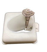 10KT White gold &0.55CTW Diamond ladies ring