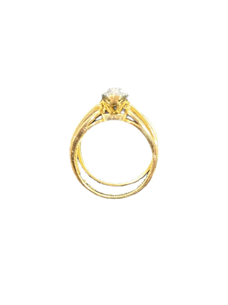 Real 10Kt Gold & 0.50CTW Diamond Ladies Ring