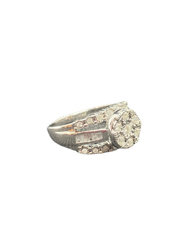 10Kt White Gold and & 1.03CTW Diamond Ladies Ring