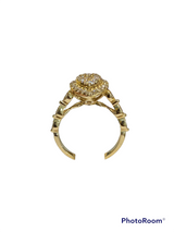 Real 10Kt Gold and 0.76CTW Diamond Ring