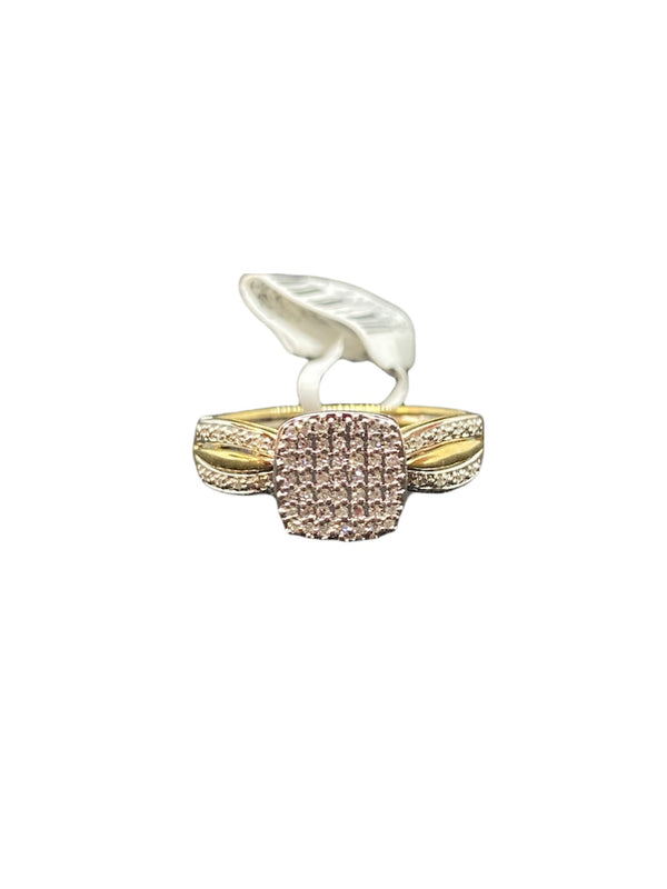 Real 10Kt Gold & 0.15CTW Diamond Ladies Ring