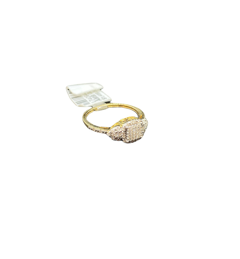 Real 10kt Gold & 0.15CTW Diamond Ladies Ring