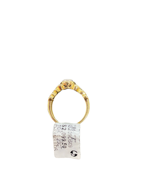 Real 10Kt Gold & 0.25CTW Diamond Ladies Ring