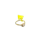 Real 10Kt Gold & 0.10CTW Diamond Ladies Ring