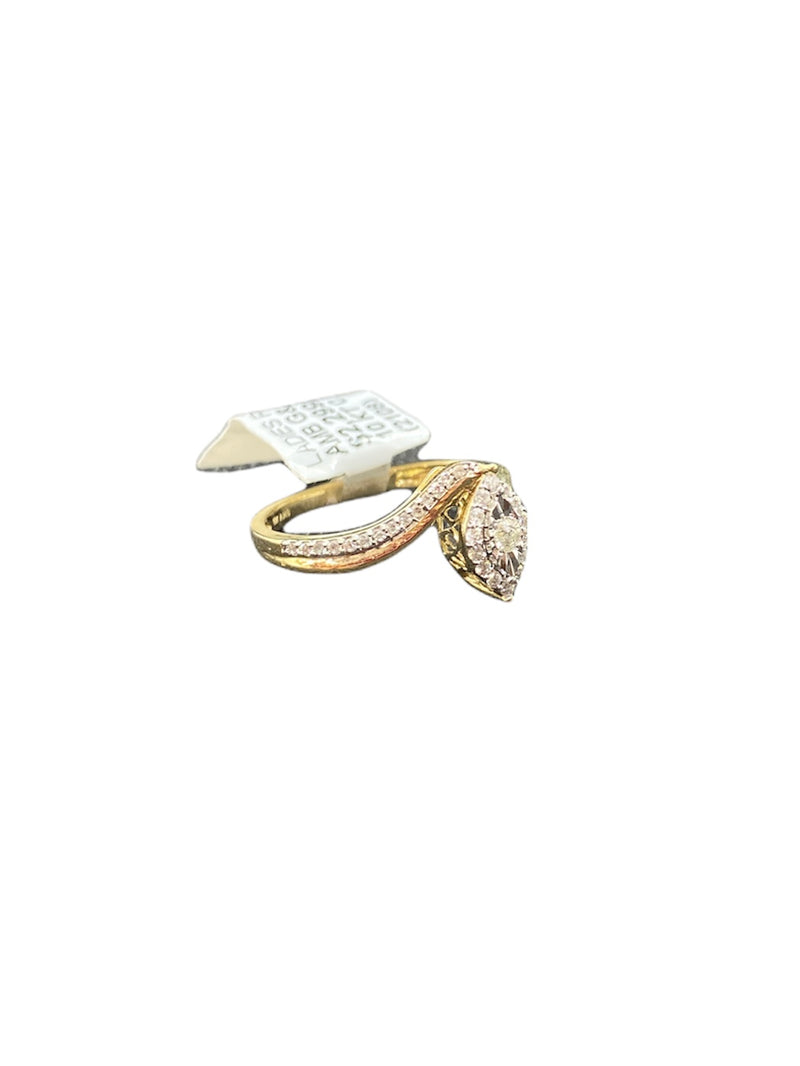 Real 10Kt Gold & 0.25CTW Diamond Ladies Ring