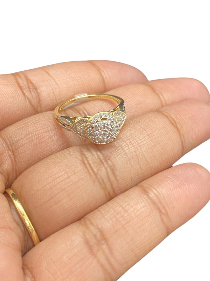 10Kt Real Gold & 0.38CTW Diamond Ladies Ring