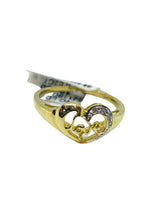 Real 10KT Gold and 0.02CTW Diamond Ladies  Ring