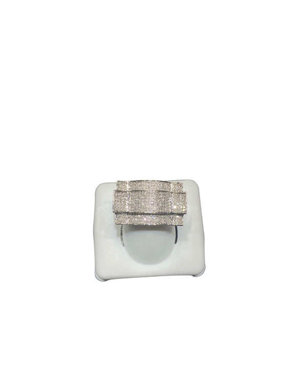 Real 10kt White Gold & 0.5CTW Diamond Ring