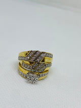 10KT Real Gold & 0.03CTW Diamond Ladies  Ring