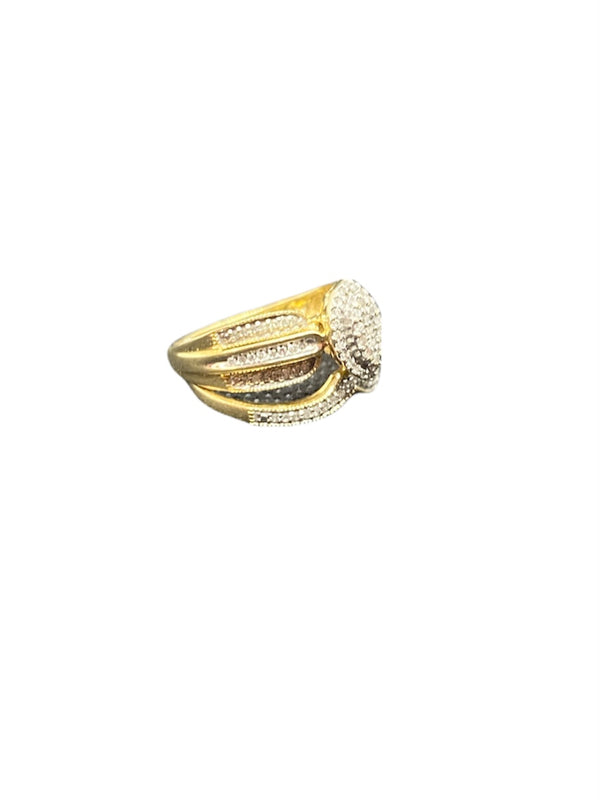 Real 10Kt Gold & 0.50CTW Diamond Ladies Ring