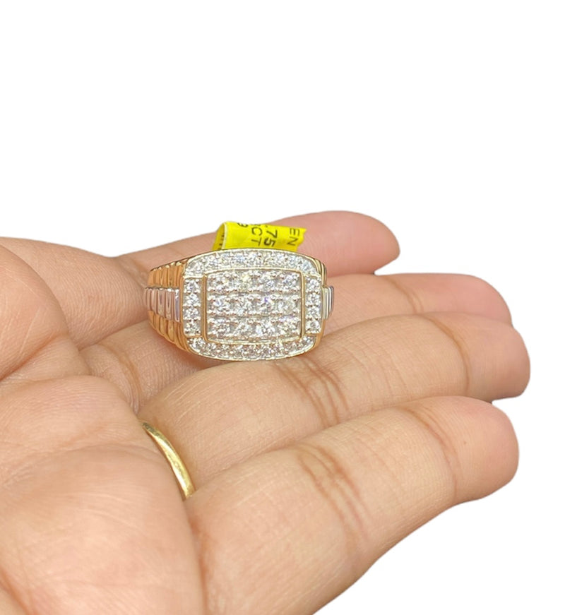 Real 10kt Gold & 1.03CTW Diamond Men’s Ring