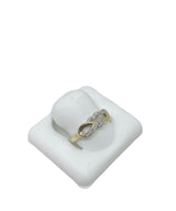 Real 10KT Gold & 0.07CTW Diamond Ladies Ring