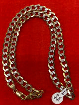 Real 10kt gold Cuban Diamond Cut Chain