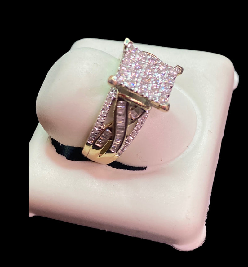 Real 10kt Gold Diamond 0.71CTW Ladies Ring